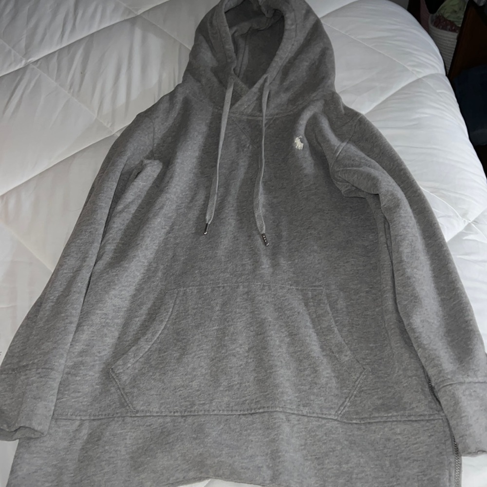 Polo hoodie with zippers on the sides